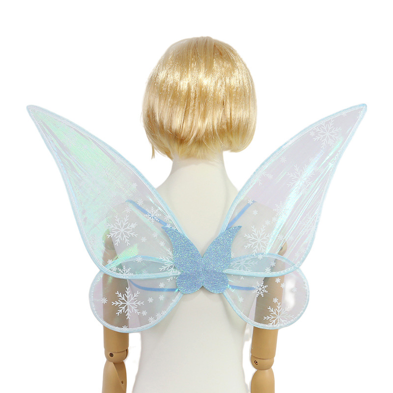 Zilin Cross-Border Christmas Party Dress up Children Adult Performance Props Butterfly Wings Snowflake Fairy Wings