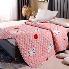 冬季保暖牛奶绒床垫软垫家用床褥子卧室铺床毛毯学生宿舍单人垫被
