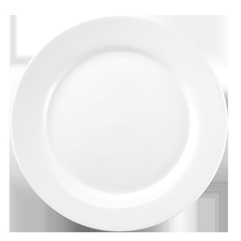 西餐盘子牛排白色创意家用陶瓷菜盘碟子酒店餐具平盘白瓷盘盘代货