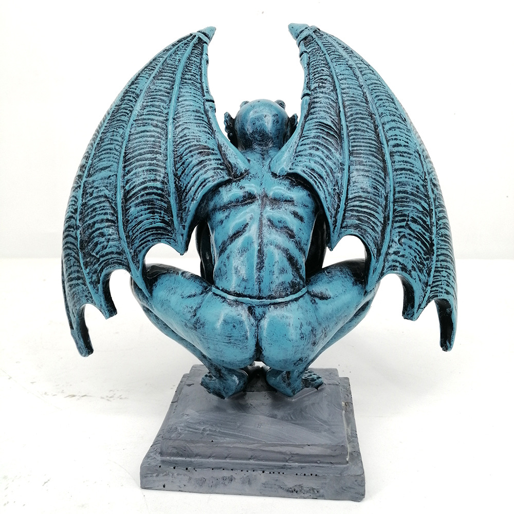 亚马逊热销恶魔天使摆件天使纪念与救赎雕像家居装饰品树脂工艺品