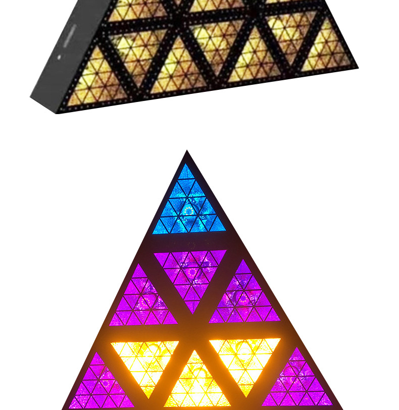 舞台灯光led16颗复古像素背景三角灯点阵酒吧清吧蹦迪夜场三角形