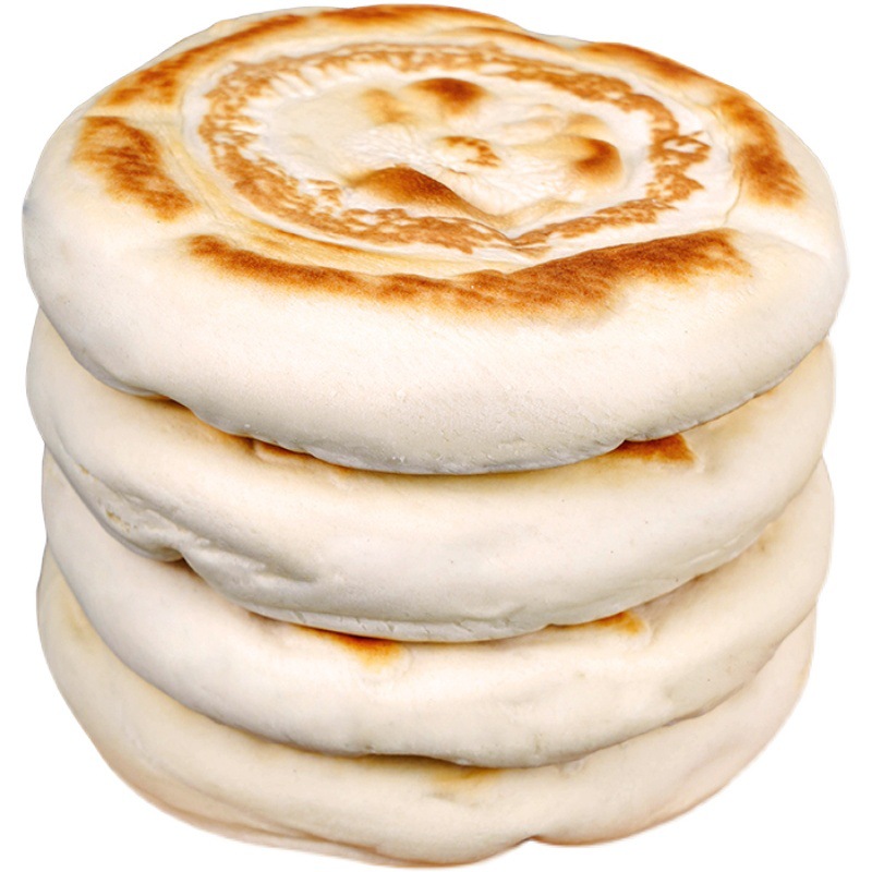 手工白吉馍饼胚陕西特产白吉饼坨坨馍电烤商用烧烤串菜肉夹馍小吃