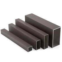 深咖啡色铝合金方管型材室内外隔断幕墙阳光房葡萄架铝扁管铝方管