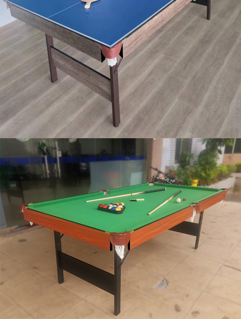 折叠台球桌乒乓球台餐桌标准型家用三合一儿童斯诺克桌球台多功能