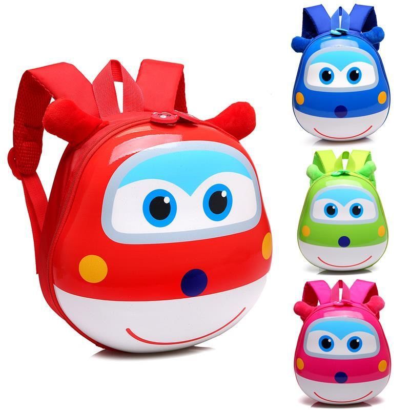 2023 New Children's Backpack Cartoon Animation Kindergarten Backpack 3-5 Years Old Waterproof Eggshell Bag Cute Backpack