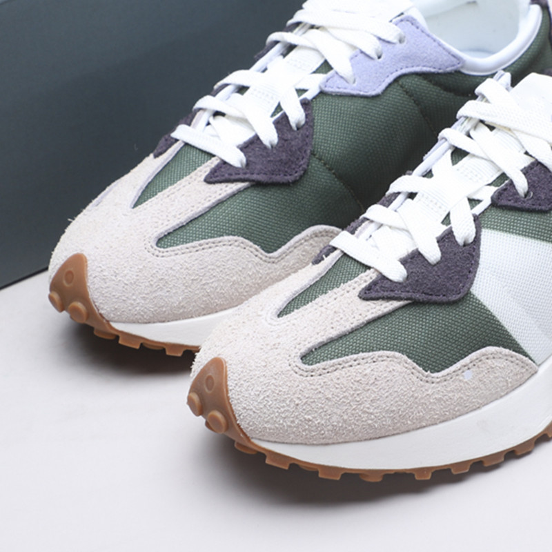 莆田高版本nb327 酒红灰白海盐老爹鞋厚底复古休闲男女情侣跑步鞋