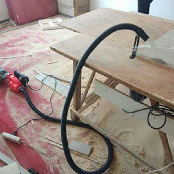 开槽机木工台锯吸尘器大功率工业除尘器水电工程墙面无尘台锯改