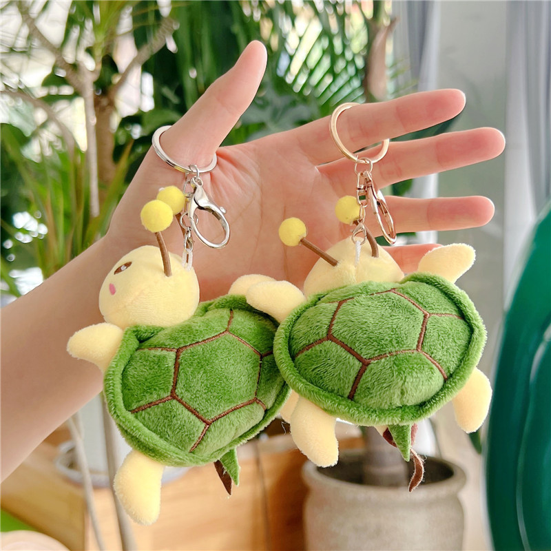 Funny Turtle Honey Doll Turtle Small Pendant Girlfriend Gifts Plush Toy Creative Sand Carving Prize Claw Doll Hanging Ornament