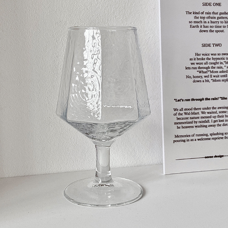 Glass Modern Light Luxury Glass Goblet Wine Glass Juice Glass Household Wine Glass Large Capacity