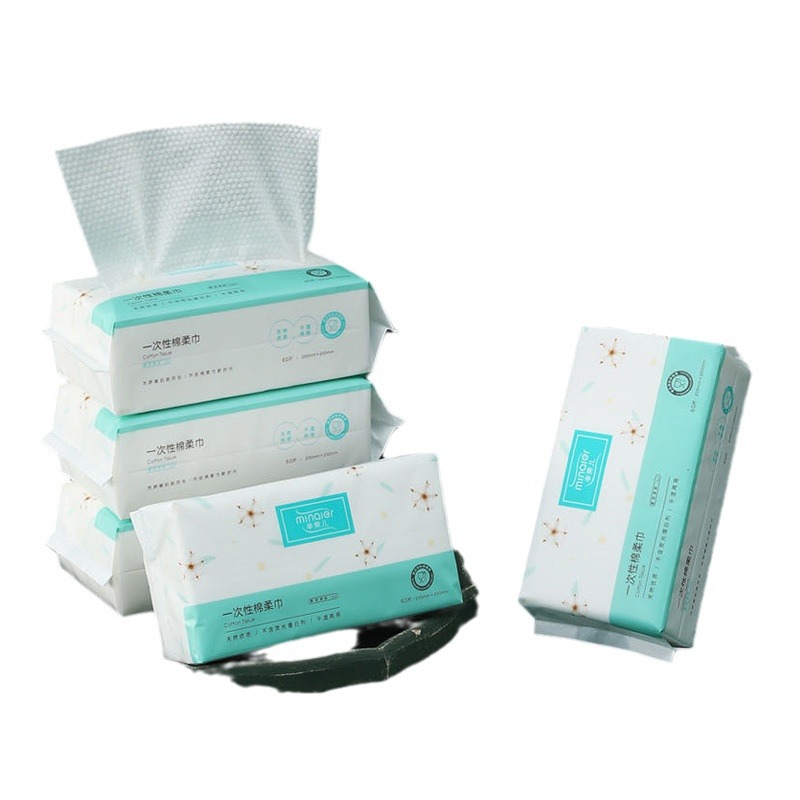 Face Cloth Factory Store Disposable Face Cleaning Face Cloth Facial Wipe Soft Towel Removable Dry and Wet Dual