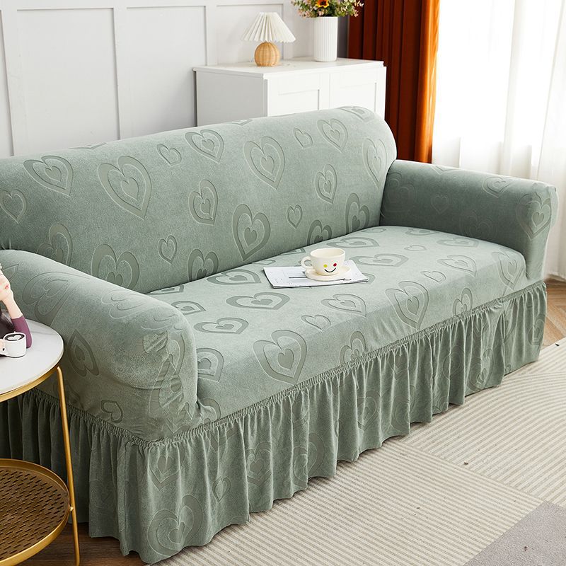 Thickened Skirt Jacquard Sofa Cover All Wrapped Cover Sofa Cover Universal Non-Slip Dustproof Sofa Slipcover Sets