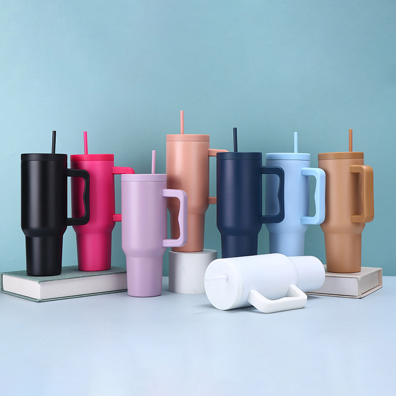 cross-border three-generation 40oz cup large capacity vacuum thermos 304 stainless steel giant handle large ice cup