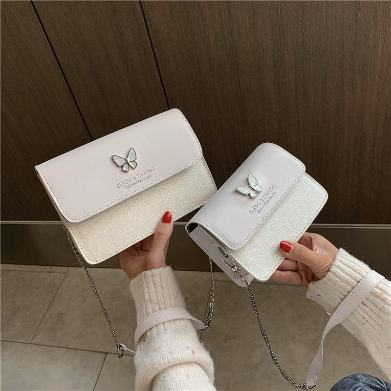 Spring and Summer Women‘s Bags Fashion Trending 2023 New Dignified Goddess Chain Small Square Bag Simple Generous One-Shoulder Crossbody