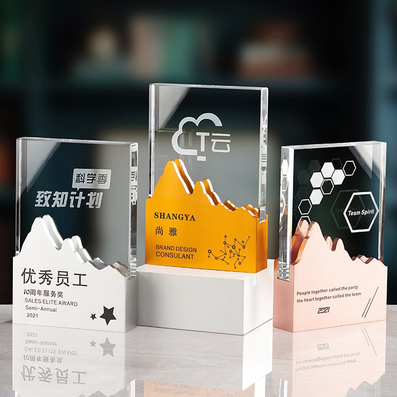 奖杯,方体,圆形,八角形,六边形,梯形等形状,及其他形状水晶玻璃样式