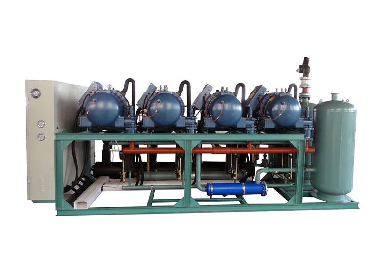 台湾 汉钟螺杆并联机组销售 冷库螺杆制冷机组 大冷库制冷设备