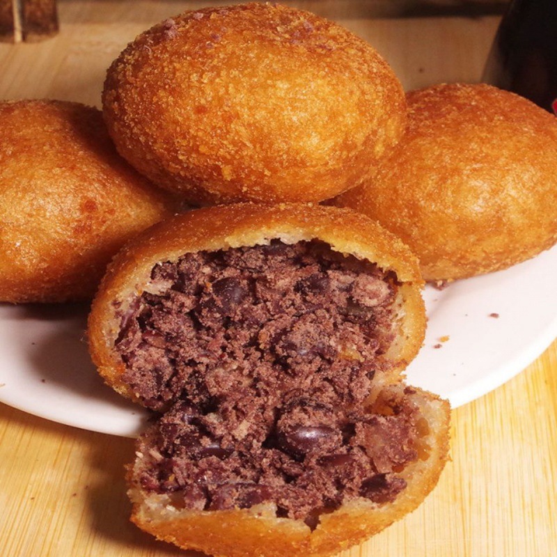 批发东北老式油炸糕特色红芸豆馅营养早餐8个包邮小时候的味道