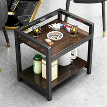 客厅双层可移动小茶几现代简约床头边几沙发旁置物架棋牌室麻将桌