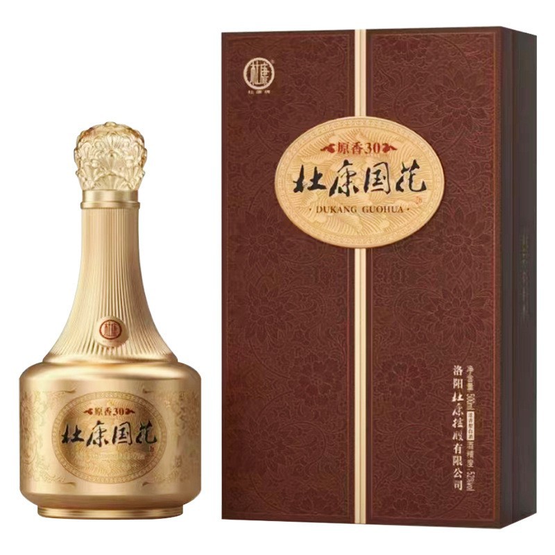 白酒厂家杜康酒整箱4瓶纯粮酿造杜康国花原香30-阿里巴巴