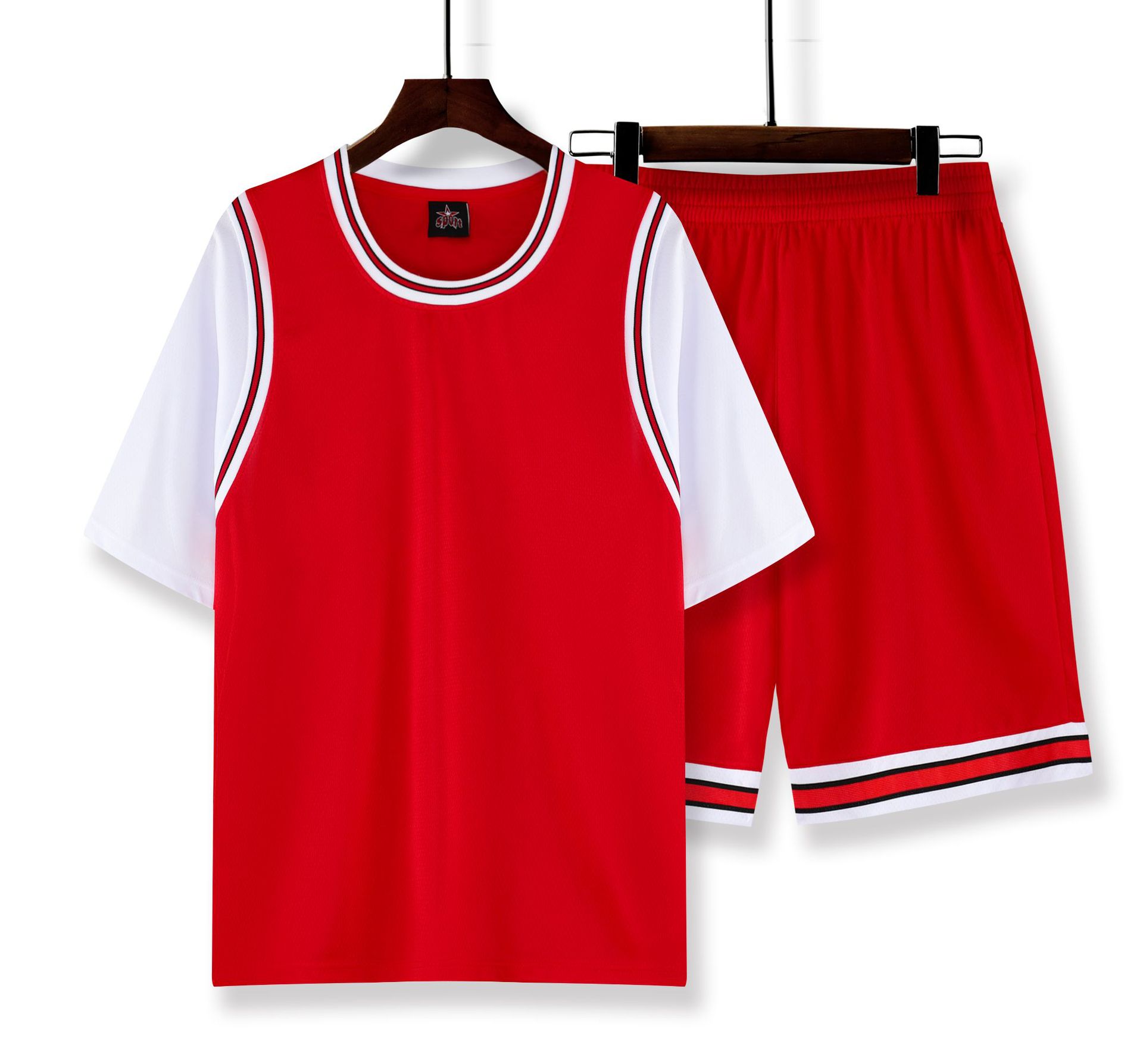 儿童短袖篮球服套装印制男童比赛训练队服夏季女孩球衣小学生印制