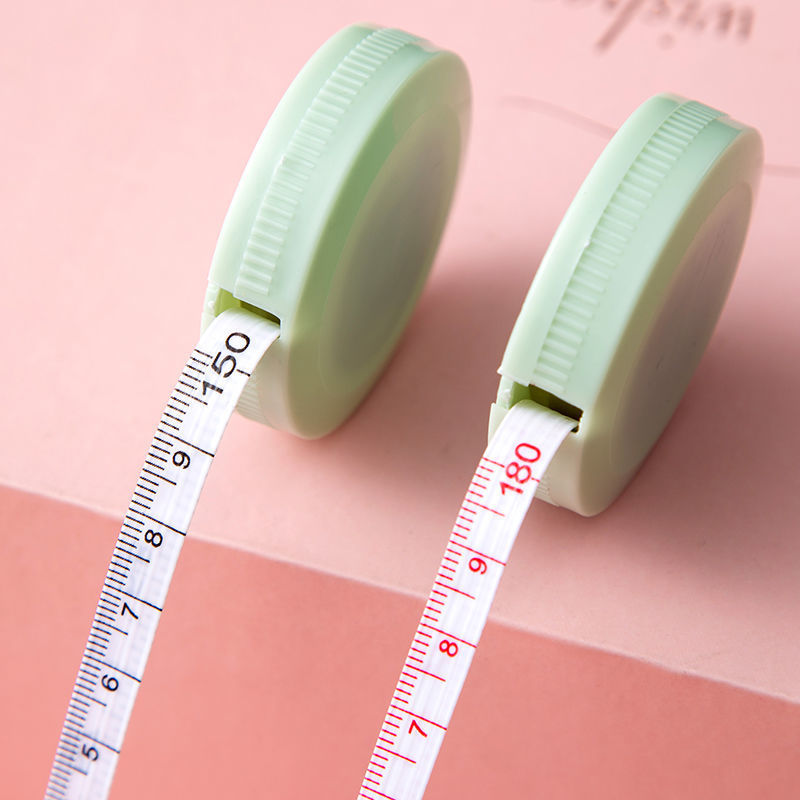 可爱北欧小卷尺简约随身软皮尺测量三围胸围臀围腰围衣尺量身高尺