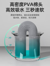 7M9K海绵拖把头通用28/33妙洁对折式吸水宽口胶棉拖布替换头家用