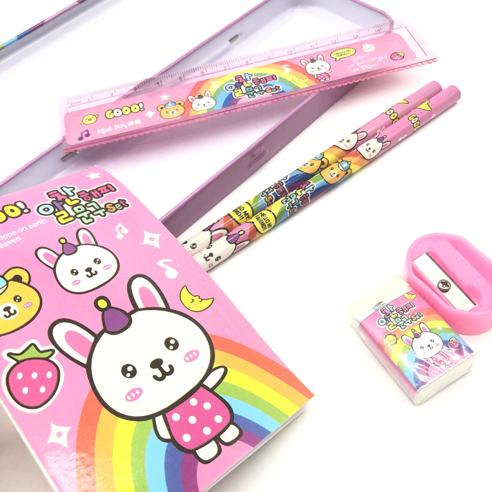 工厂批发小学生学习用品手提文具套装幼儿园儿童奖品生日礼物