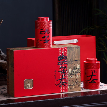 高档茶叶包装空礼盒红茶金骏眉绿茶龙井银针黄金芽大红袍岩罐通用