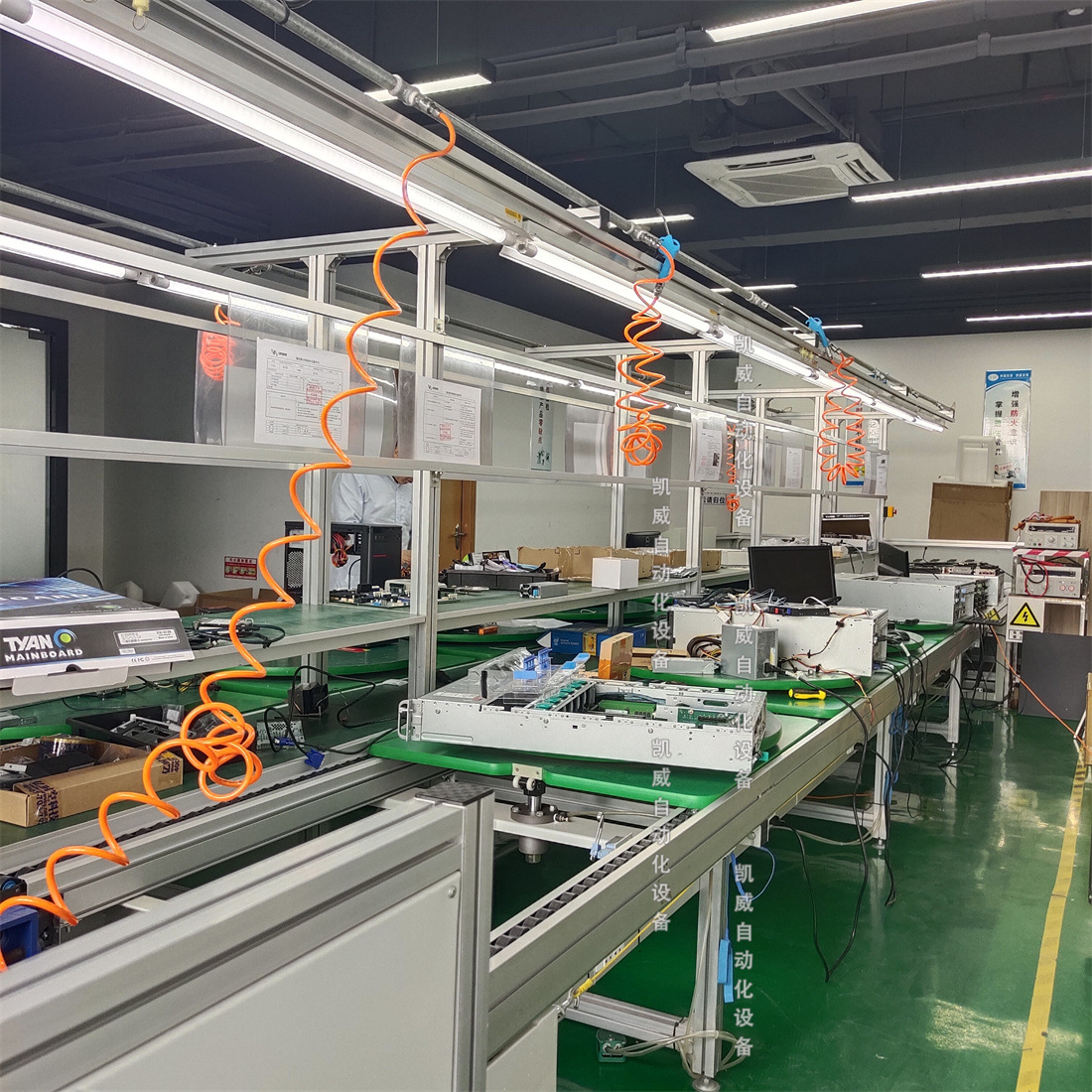 电脑主机组装线 服务器生产线 家电装配线 显示器组装线 倍速链线