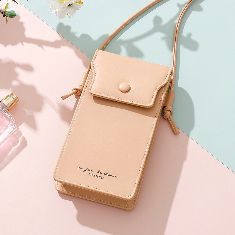 跨境时尚新款韩版女士手机包phone bag批发 潮流外贸pu包钮斜挎包