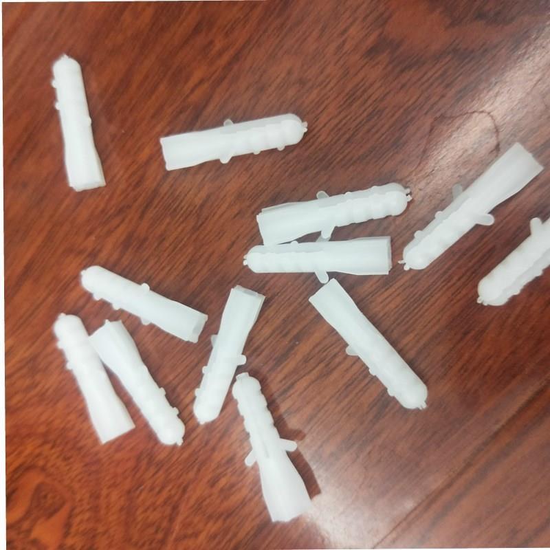 方形加厚膨胀管白色胀管胀塞胀栓塑料锚栓固件胶粒6mm8mm