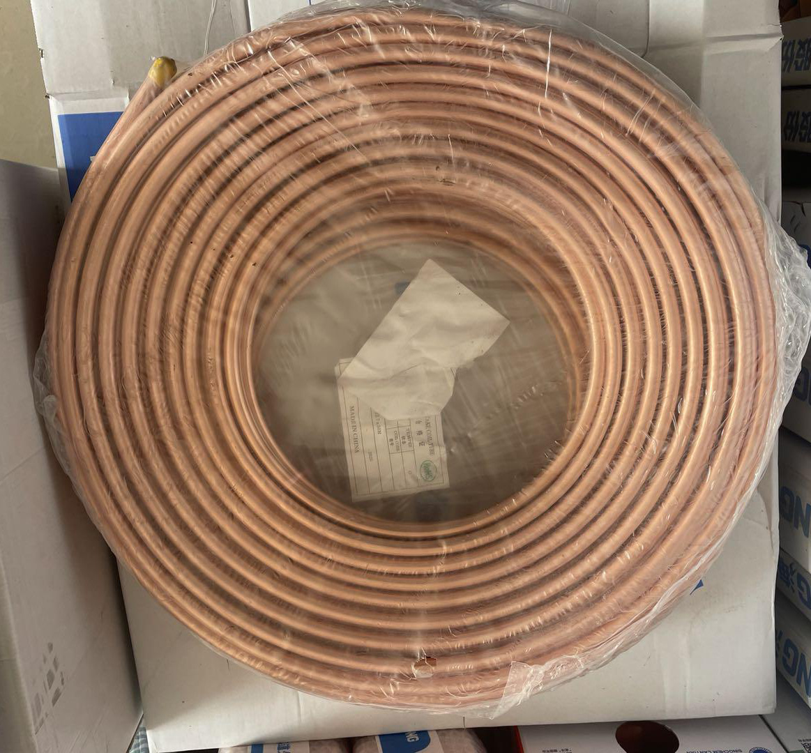 现货t2紫铜盘管 制冷保温铜管 蚊香软态盘管散热管 18*2 10*1.