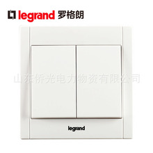 legrand/罗格朗美涵系列开关插座面板白色二开单控ERN32/1/2C