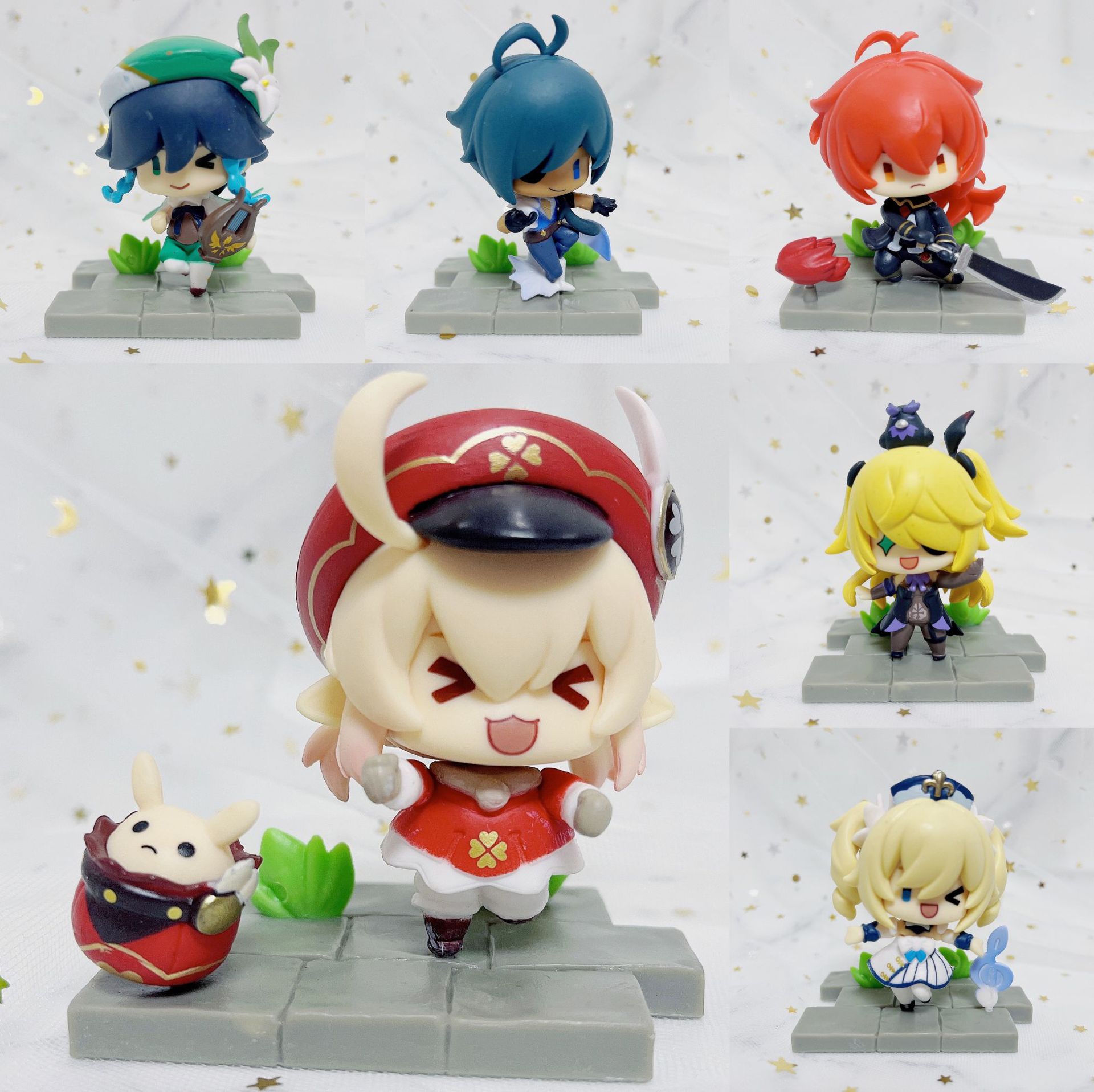 原神盲盒德篇战场英姿主题系列动漫手办可莉温迪周边公仔玩偶盒蛋