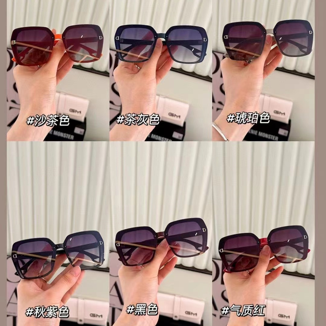gm星空双d防紫外线墨镜韩版时尚墨镜轻奢大框素颜眼镜太阳镜网红