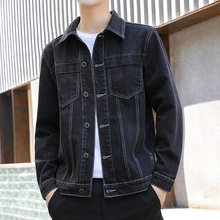 嘻哈涂鸦牛仔衣夹克潮男春秋潮牌欧美式高街工装外套ins潮hiphop