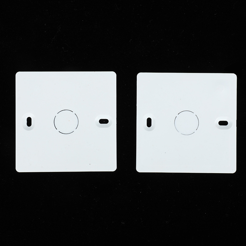 pvc线盒盖板 白色86型方形盖板塑料墙壁开关插座面板空白面板