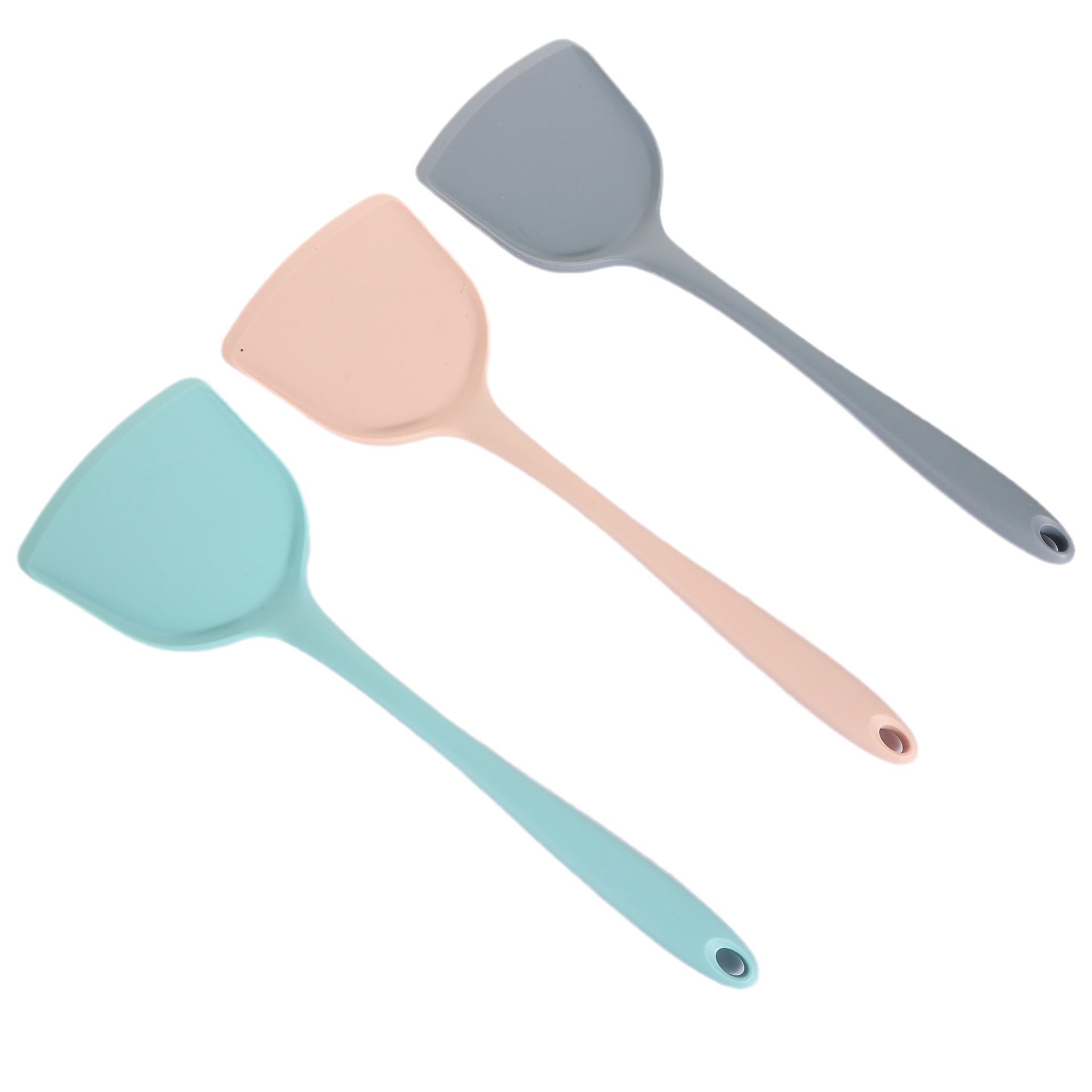 Factory Direct Sales Integrated Silicone Kitchenware Kitchen Cap Spatula and Soup Spoon Multi-Functional Cooking Kitchen Silicone Spoon Set New