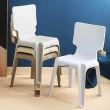 塑料椅子商用简约休闲创意餐椅成人跨境北欧加厚家用靠背椅批发