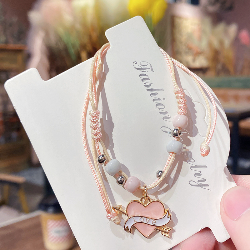 New Ceramic Bracelet Adjustable Cartoon Woven Hand Strap Wholesale Girlfriends' Gift Couple Bracelet Wholesale Cross-Border Sold Jewelry
