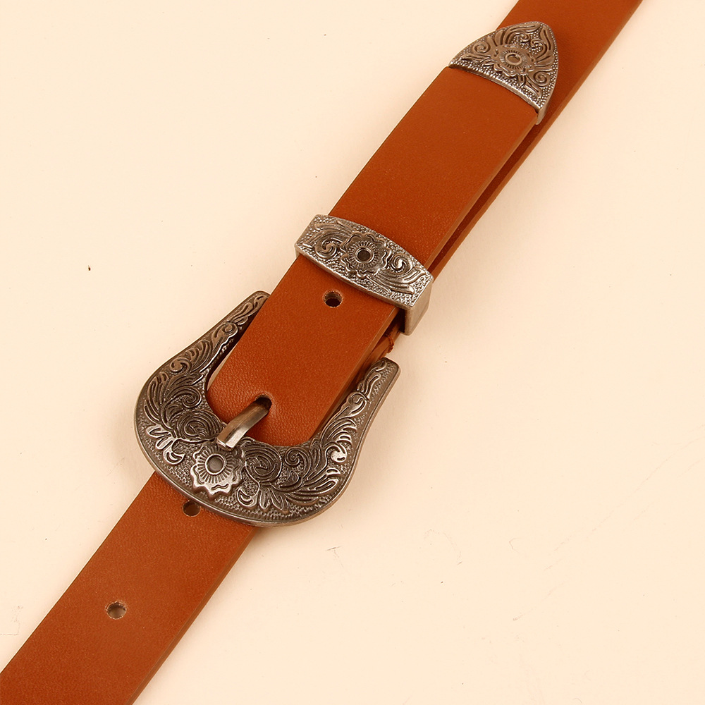 欧美跨境饰品 个性创意合金外贸腰带抖音同款精美腰带