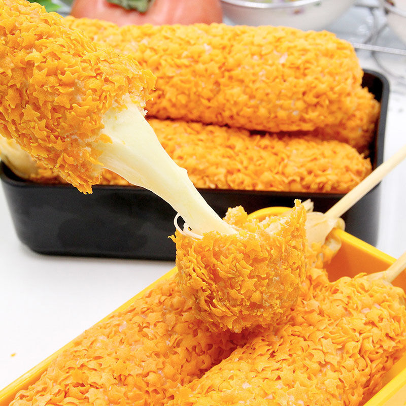 芝士拉丝热狗棒 韩国网红热狗拉丝棒芝士拉丝肠热狗棒5根/10根装