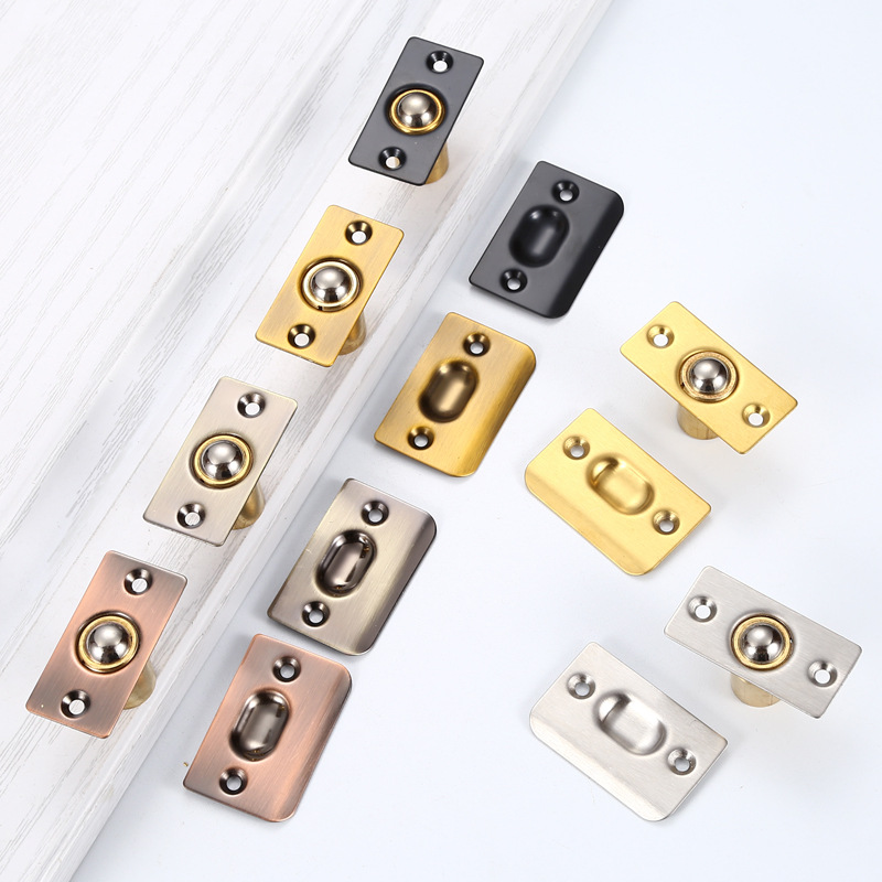 铜碰珠不锈钢门碰房木门隐形ktv酒店旅馆弹簧顶珠黑金黄青红古色