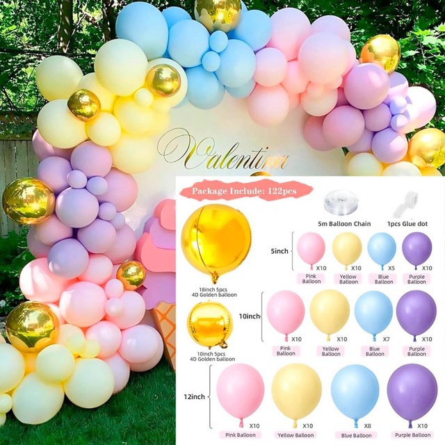 Cross-Border Amazon Balloon Chain Set Wholesale Wedding, Marriage Balloon Set Opening Event Scene Setting Supplies