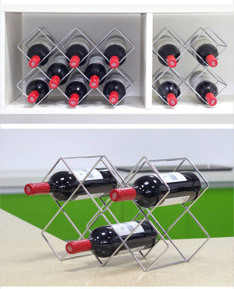 批发酒托装饰品悬挂简易红酒斜放架倒挂托架架子展示收纳挂墙创意