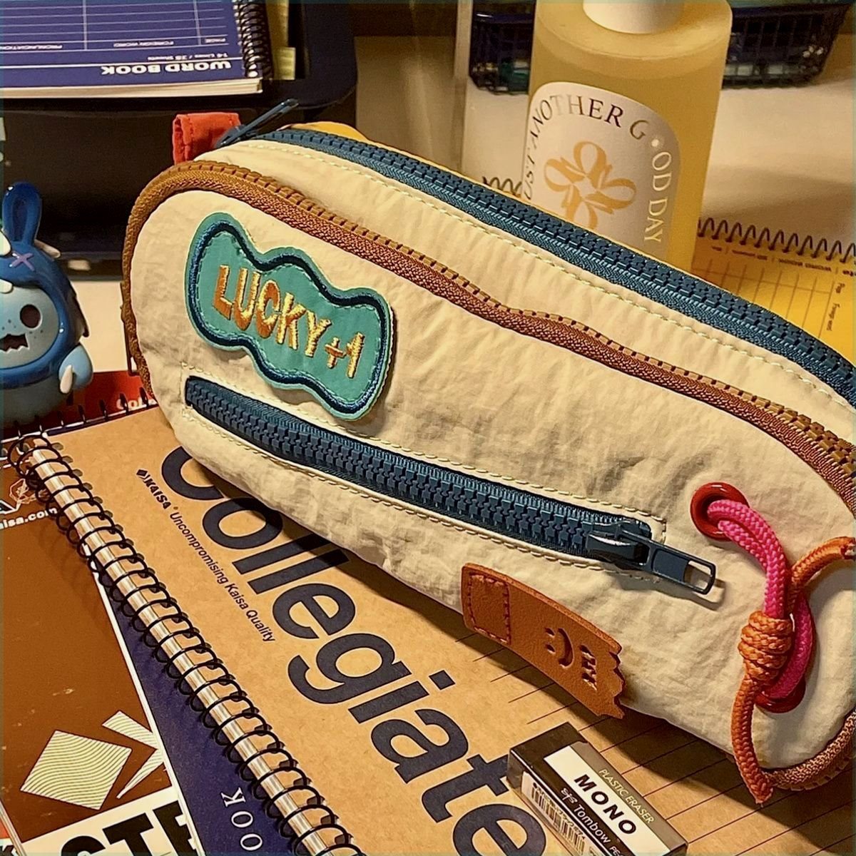 不要动我的笔袋美式复古ins大容量简约铅笔盒学生文具盒跨境专供