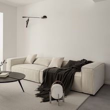 豆腐块直排式网红硅胶皮家用客厅沙发意式极简办公室会客休闲沙发