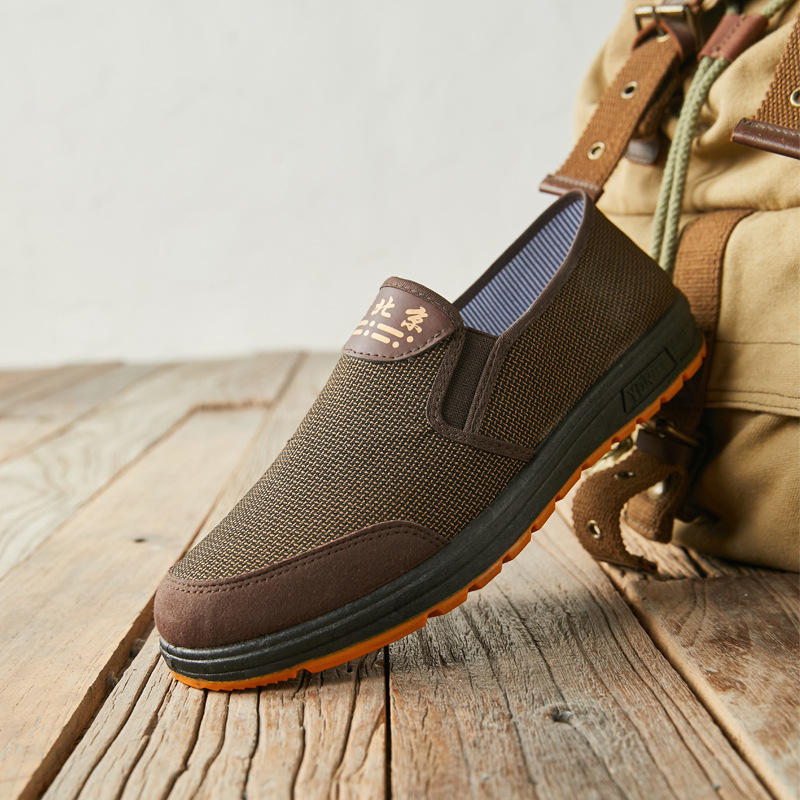 老北京布鞋男单鞋国潮男鞋批发春秋中老年爸爸鞋休闲平底老爹鞋子