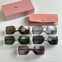 高版本缪缪同款小红书墨镜2013新款女士方形太阳镜mu54ys眼镜批发