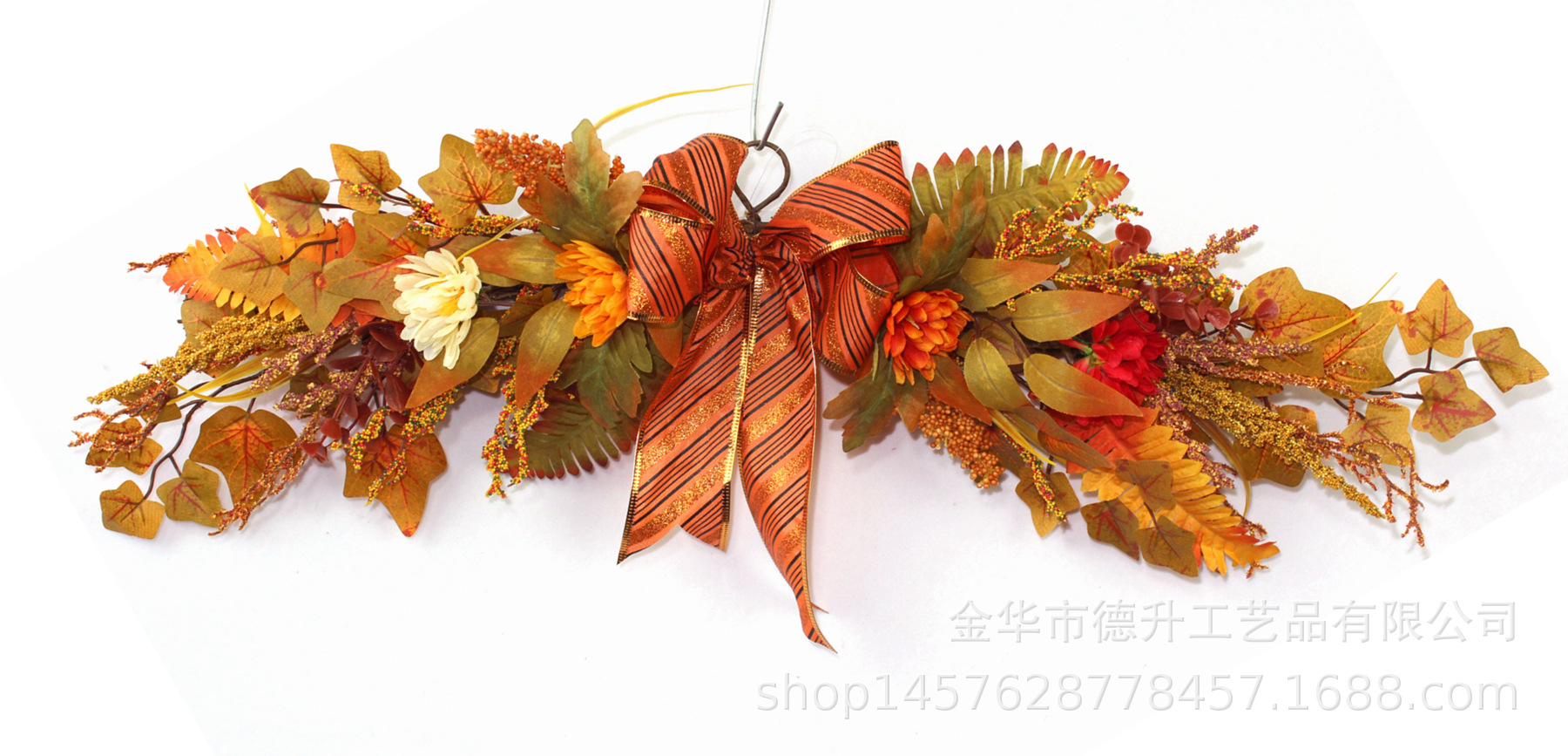 Cross-Border E-Commerce Amazon Artificial Flower Lintel Halloween Harvest Festival Thanksgiving Holiday Atmosphere Layout Wall Hanging