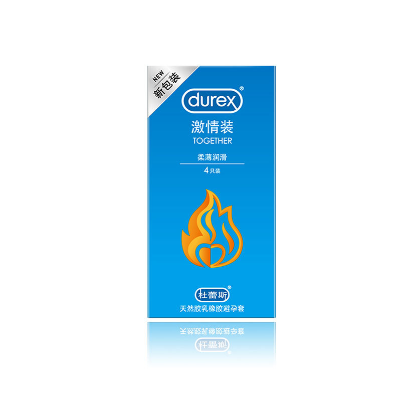 durex/杜蕾斯激情4只装(赠品装)避孕套安全套计生用品